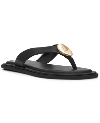 Dv Dolce Vita Women's Ofelia Dome Stud Thong Flip Flop Flat Sandals In Black