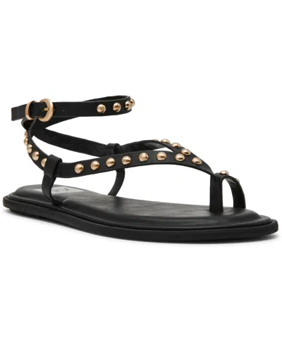 Dv Dolce Vita Women's Olynn Studded Thong Flat Sandals In Black