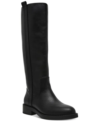 Dv Dolce Vita Women's Pennie Knee-high Riding Boots In Black Smooth