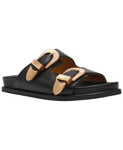 Dv Dolce Vita Women's Percy Double Buckle Footbed Sandals In Black