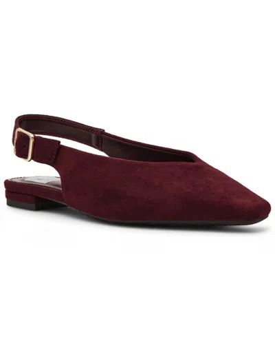 Dv Dolce Vita Women's Renada Snip Toe Slingback Flats In Burgundy