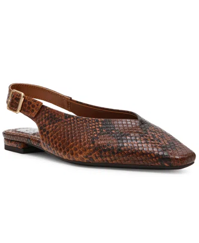 Dv Dolce Vita Women's Renada Snip Toe Slingback Flats In Brown