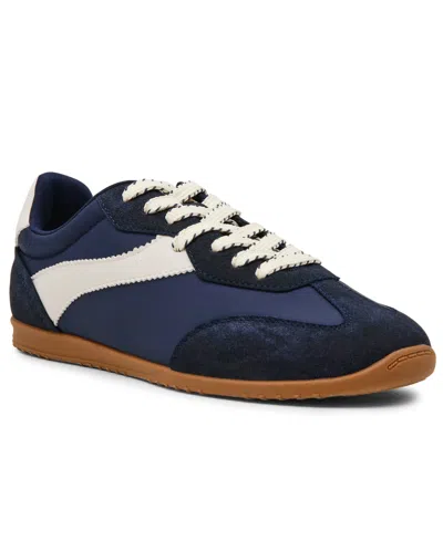 Dv Dolce Vita Women's Sloane Low Profile Lace-up Sneakers In Blue