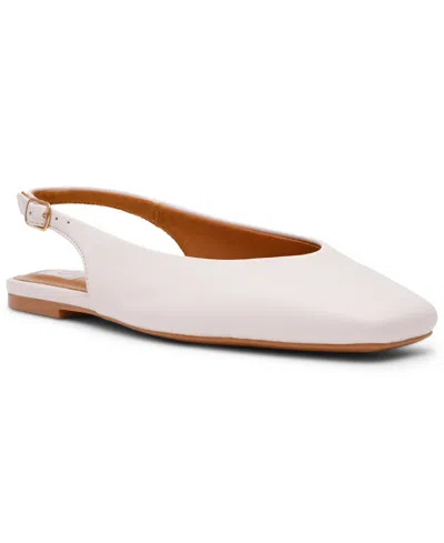 Dv Dolce Vita Women's Square-toe Slingback Flats In White