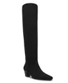 Dv Dolce Vita Women's Stryker Wide-calf Over-the-knee Pull On Heeled Boots In Black