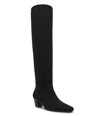 DV DOLCE VITA WOMEN'S STRYKER OVER-THE-KNEE PULL ON HEELED BOOTS