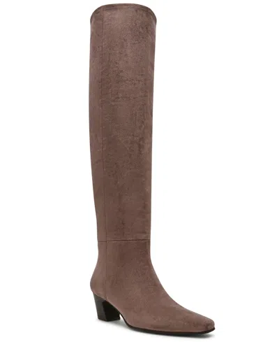 Dv Dolce Vita Women's Stryker Over-the-knee Pull On Heeled Boots In Brown