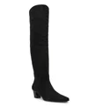 Dv Dolce Vita Women's Stryker Wide-calf Over-the-knee Pull On Heeled Boots In Black