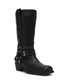 Dv Dolce Vita Women's Tanzy Wide Calf Tall Harness Moto Engineer Boots In Black