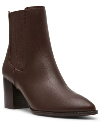 Dv Dolce Vita Women's Veedah Gore Stacked Heel Booties In Brown Smooth