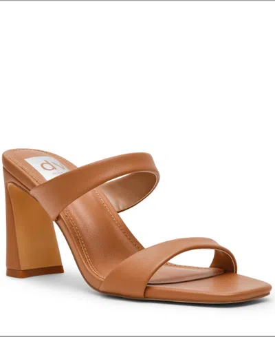 Dv Dolce Vita Women's Veniss Two-band Blade Heel Dress Sandals In Brown