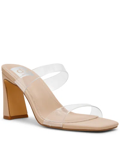 Dv Dolce Vita Women's Veniss Two-band Blade Heel Dress Sandals In Transparent