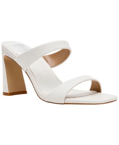 Dv Dolce Vita Women's Veniss Two-band Blade Heel Dress Sandals In White