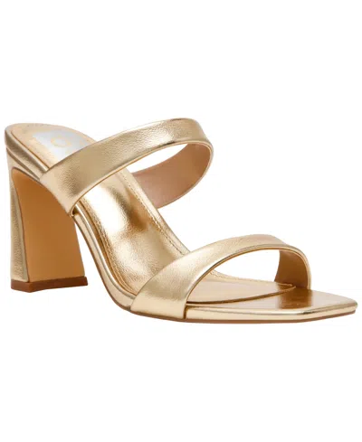 Dv Dolce Vita Women's Veniss Two-band Blade Heel Dress Sandals In Gold