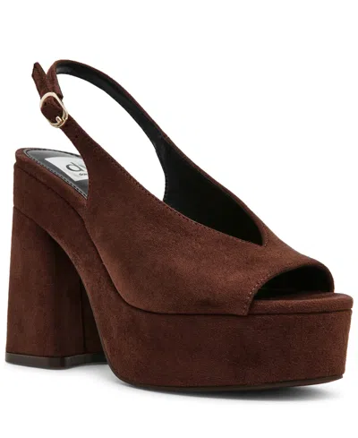 Dv Dolce Vita Women's Wildan Slingback Platform Dress Sandals In Brown