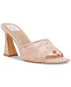 Dv Dolce Vita Women's Yossi Lace Mesh Slide Dress Sandals In Nude Lace Mesh