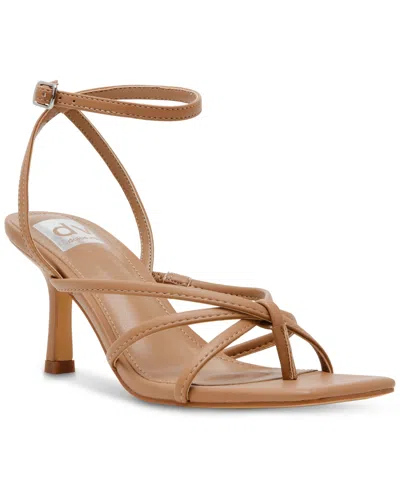 Dv Dolce Vita Women's Zeffer Strappy Ankle-strap Dress Sandals In Caramel