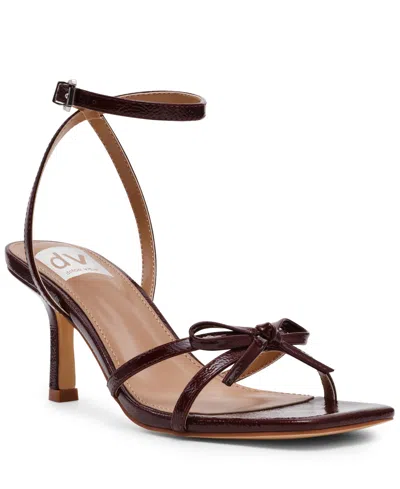 Dv Dolce Vita Women's Zidane Ankle-strap Bow Dress Sandals In Burgundy