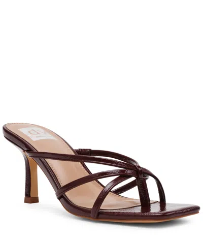 Dv Dolce Vita Women's Zini Strappy Kitten Heel Dress Sandals In Burgundy