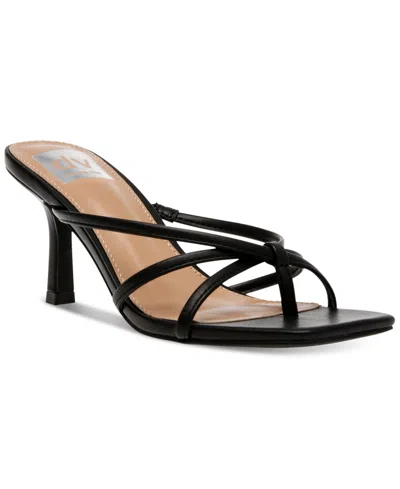 Dv Dolce Vita Women's Zini Strappy Kitten Heel Dress Sandals In Black