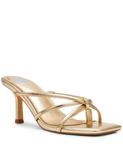 Dv Dolce Vita Women's Zini Strappy Kitten Heel Dress Sandals In Gold