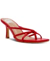 Dv Dolce Vita Women's Zini Strappy Kitten Heel Dress Sandals In Red