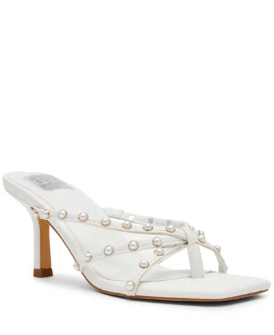 Dv Dolce Vita Women's Zini Studded Stiletto-heel Dress Sandals In White
