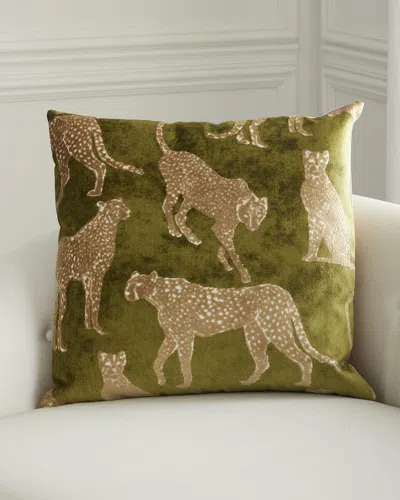 D.v. Kap Home Animique Pillow, 24" Square In Green