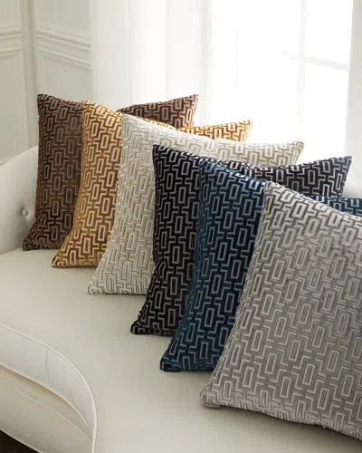 D.v. Kap Home Bergman Decorative Feather/down Pillow - 24" In Pearl