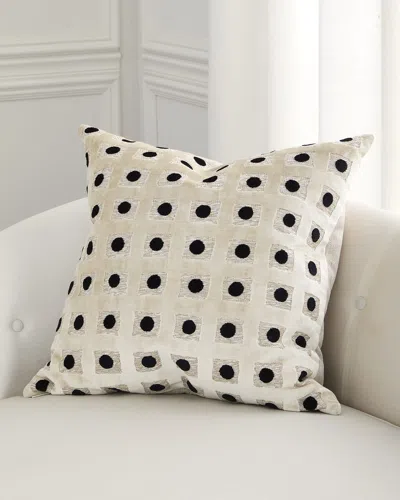 D.v. Kap Home Domino Decorative Pillow, 24" Square In Neutral