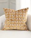 D.v. Kap Home Domino Decorative Pillow, 24" Square In Onyx