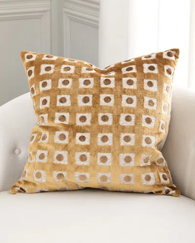 D.v. Kap Home Domino Decorative Pillow, 24" Square In Onyx