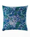 D.v. Kap Home Farfalla Decorative Pillow, 24" X 24" In Blue