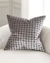 D.v. Kap Home Formentor Decorative Pillow, 24" Square In Silver