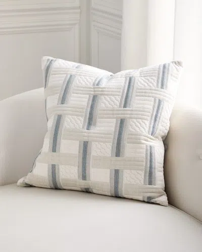 D.v. Kap Home Fraser Decorative Pillow, 24" Square In White