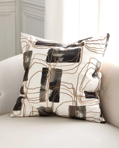 D.v. Kap Home Freeform Decorative Pillow, 24" Square In Ink