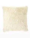 D.v. Kap Home Glamour Faux-fur Pillow In White