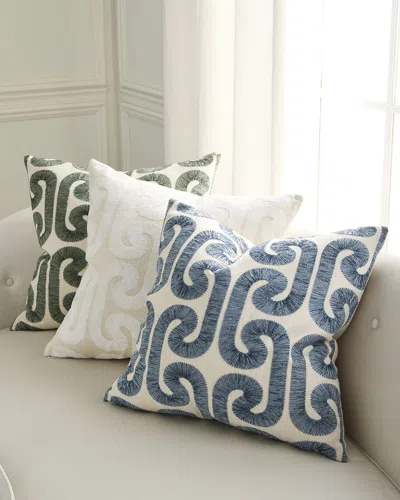 D.v. Kap Home Hathaway Embroidered Pillow