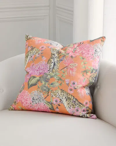 D.v. Kap Home Isabella Decorative Pillow, 24" Square In Mandarin