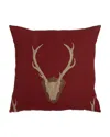 D.v. Kap Home Loren Deer Pillow In Red
