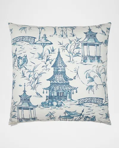 D.v. Kap Home Pagodas Pillow, 24"sq.