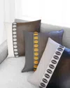 D.v. Kap Home Paros Throw Pillow, 24" X 24" In Black