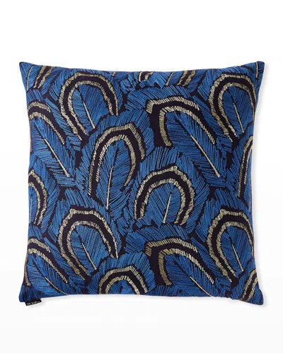 D.v. Kap Home Plumage Decorative Pillow, 24" X 24" In Blue