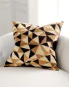 D.v. Kap Home Prismatic Decorative Pillow, 24" Square In Gold