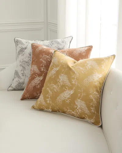 D.v. Kap Home Rococo Decorative Pillow, 24" Square In Gold