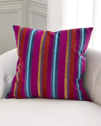 D.v. Kap Home Spark And Spunk Striped Decorative Pillow, 24" Square In Multi