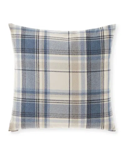 D.v. Kap Home Tartan Decorative Feather/down Pillow - 24" In Blue