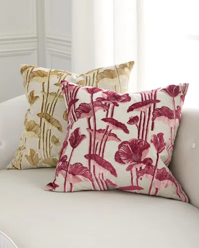 D.v. Kap Home Vanity Poppy Decorative Pillow, 24" Square In Saffron