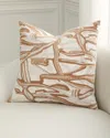 D.v. Kap Home Vitali Abstract Decorative Pillow, 24" Square In Copper