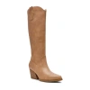 Dv8 Womens Kyna Stacked Heel Cowboy Boots In Neutral